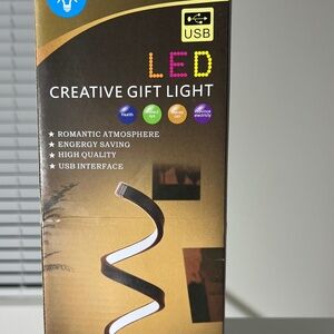 USB LED Spiral Table Lamp Modern Night Light Creative Gift Desk Lamp New